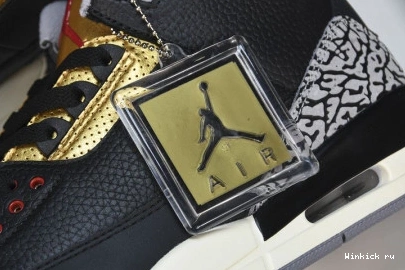 Air “Black 3 Jordan Gold” 1004